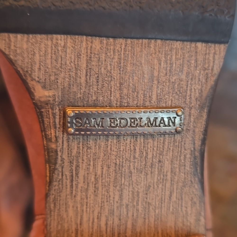 Sam Edelman Tan Over the Knee Boots. Natural PATINA Look! New Condition! Size 7 - Picture 9 of 15
